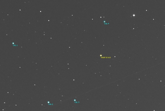 Graphique - WASP-85 A, JD 2460411.31554