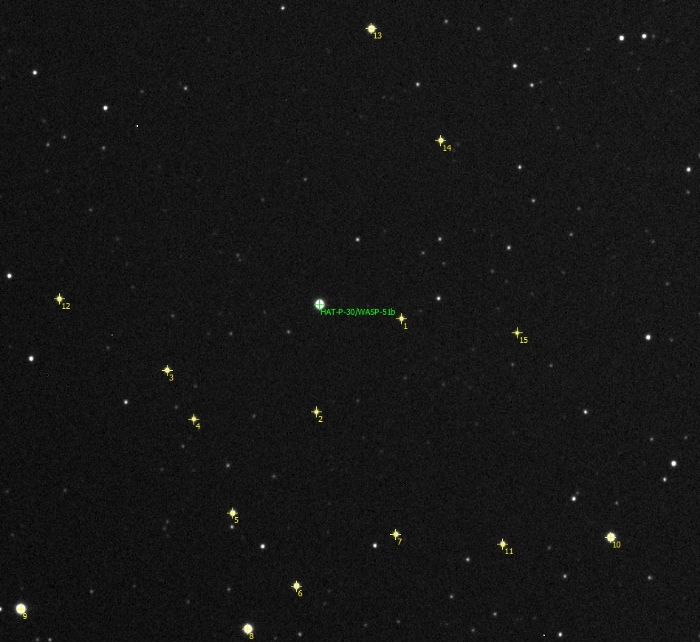 Graphique - HAT-P-30, JD 2456735.21074