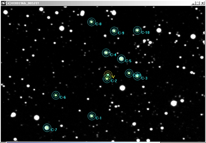 Graphique - Kepler-41, JD 2455784.67646