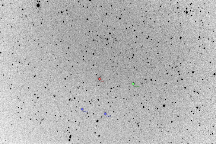 チャート - V0785 Cas, JD 2456319.20214