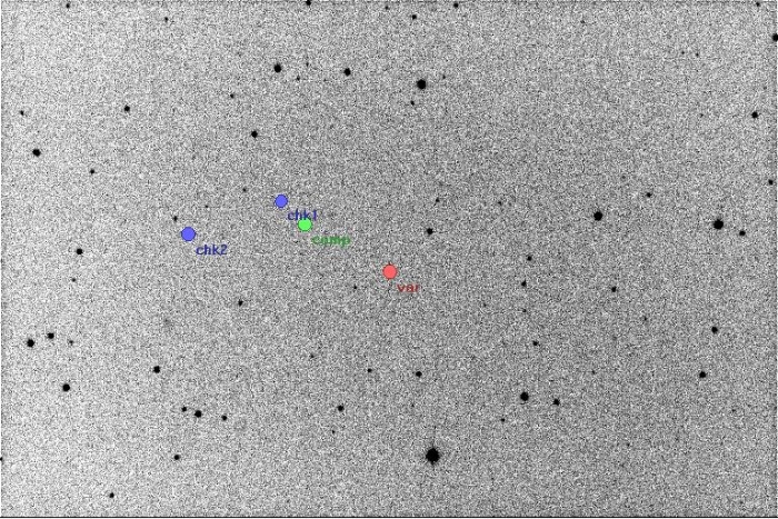 チャート - DD CrB, JD 2456460.34935