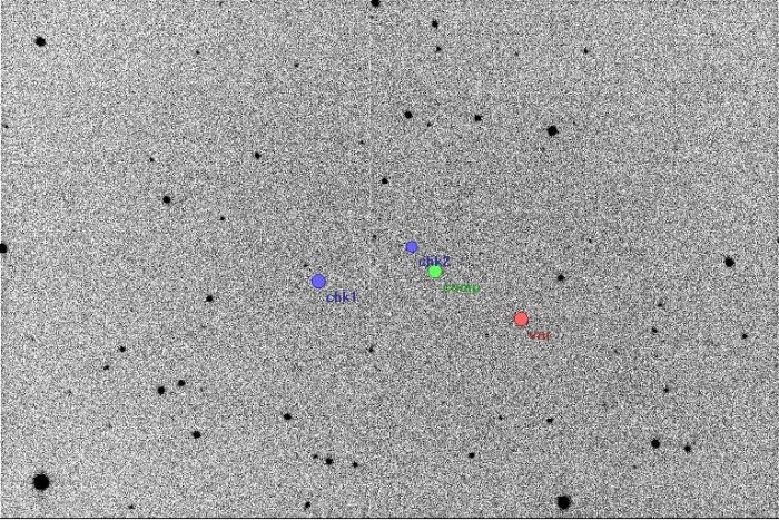 チャート - DD CrB, JD 2456483.34604