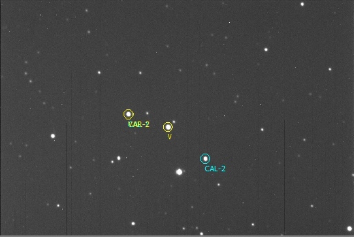 チャート - V1848 Ori, JD 2457355.69060