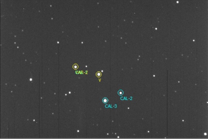 チャート - V1848 Ori, JD 2457355.69196