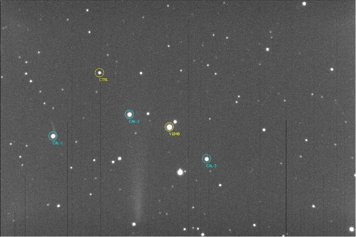 チャート - V1848 Ori, JD 2457355.69212