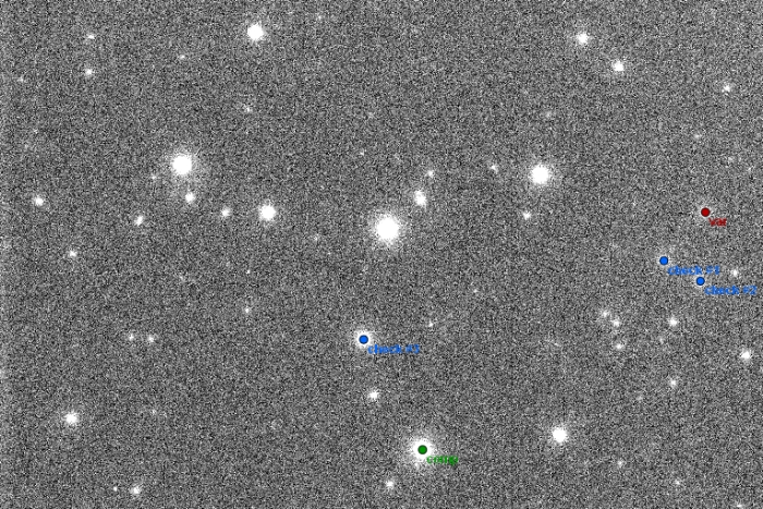 チャート - V0960 Cep, JD 2458052.26381