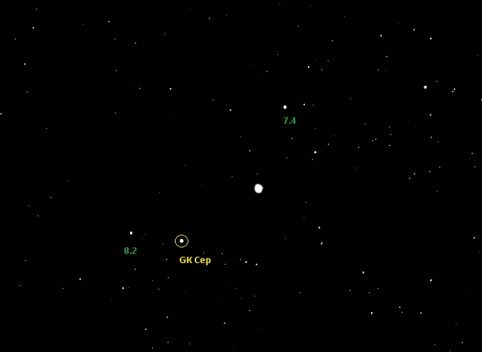 チャート - GK Cep, JD 2458951.28990