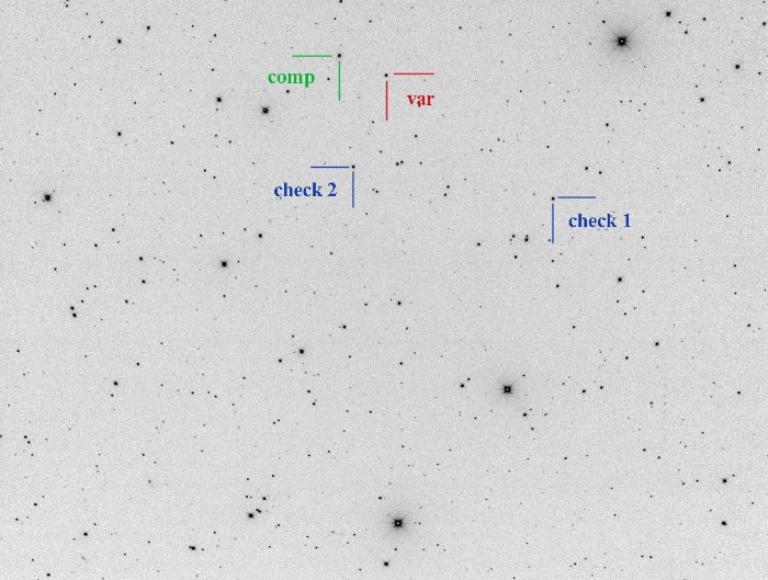 チャート - V0446 UMa, JD 2458951.29197