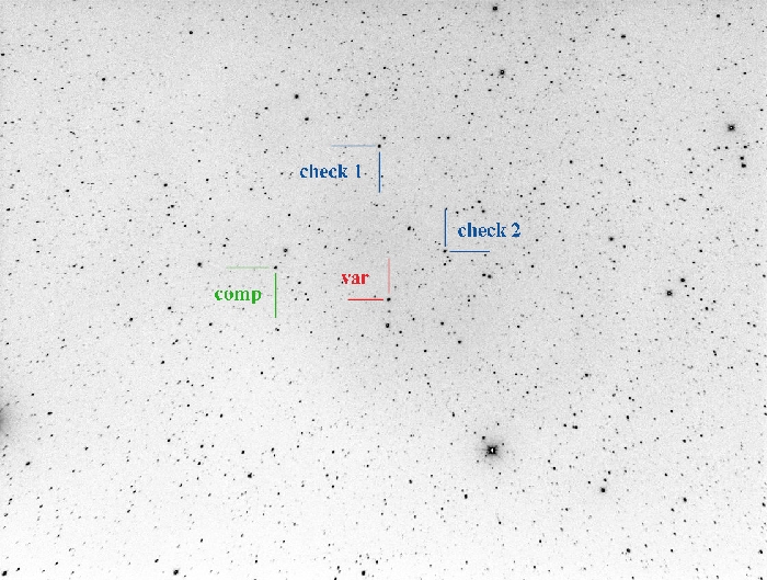 チャート - V0651 Cas, JD 2459034.37284