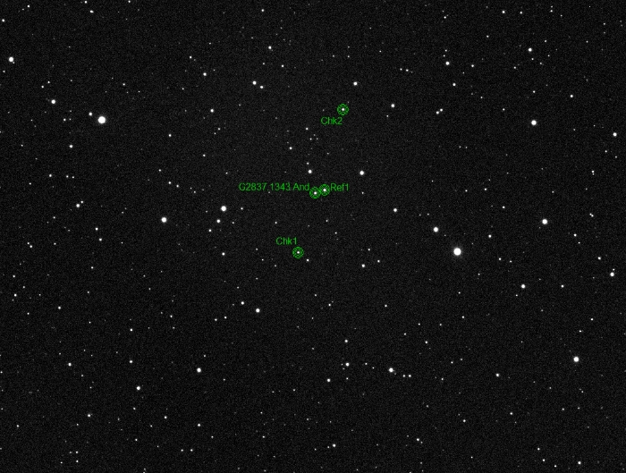 チャート - V0801 And, JD 2459179.45716