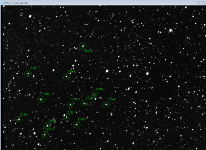 チャート - V0788 Aur, JD 2460676.61221