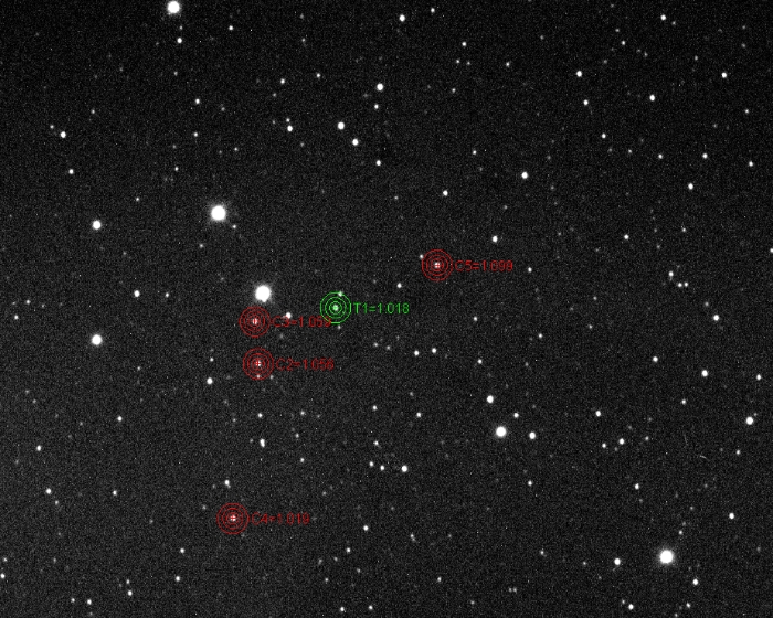 チャート - HAT-P-54, JD 2460661.45805