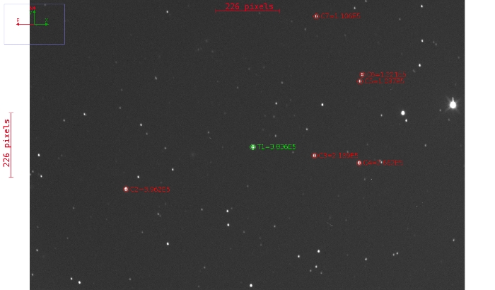 チャート - TOI-1709, JD 2460680.27877