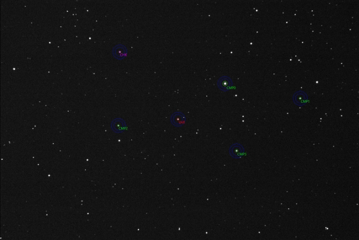 チャート - NR Cam, JD 2460702.22950