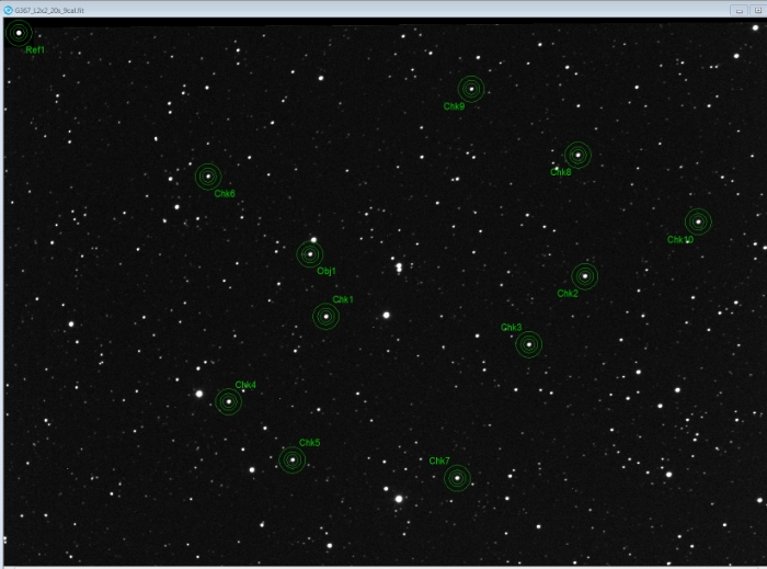 チャート - V0367 Gem, JD 2460702.67351
