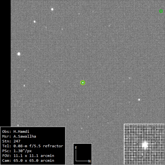 チャート - CzeV580, JD 2460708.55532