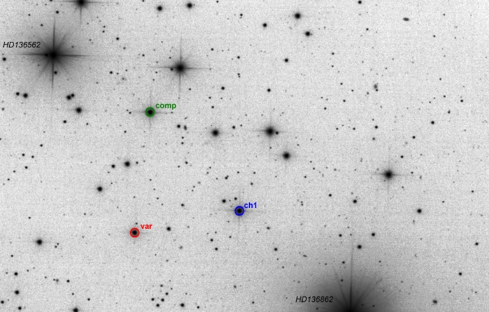 チャート - CzeV2569, JD 2460710.45702
