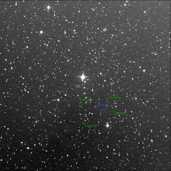 チャート - ZTF J010413.45+741617.1, JD 2460710.22575