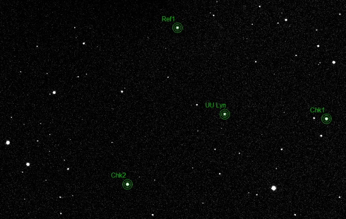 チャート - UU Lyn, JD 2460672.59854