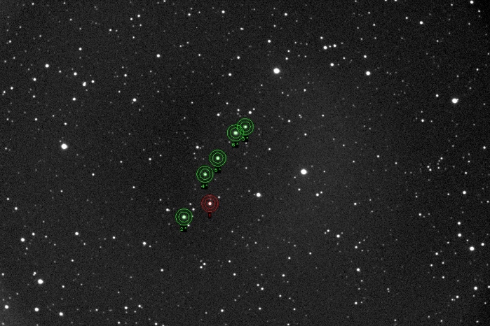 チャート - TOI-4145 A, JD 2460739.45160