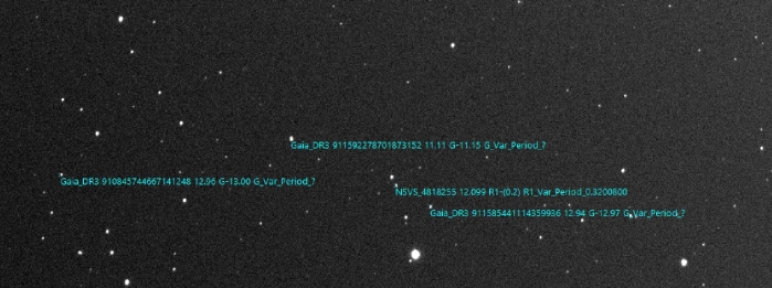チャート - NSVS 4818255, JD 2460742.51832