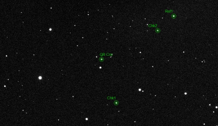 チャート - QR Cnc, JD 2460674.60571