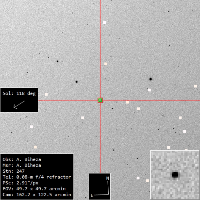 チャート - LX Leo, JD 2460757.43978