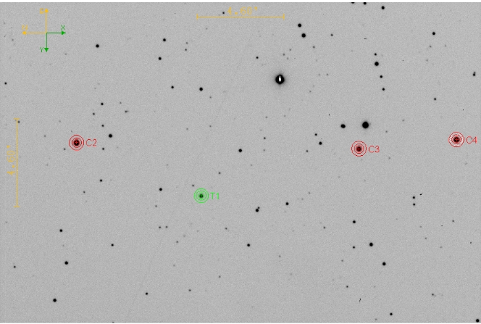チャート - TOI-2574, JD 2460755.28403