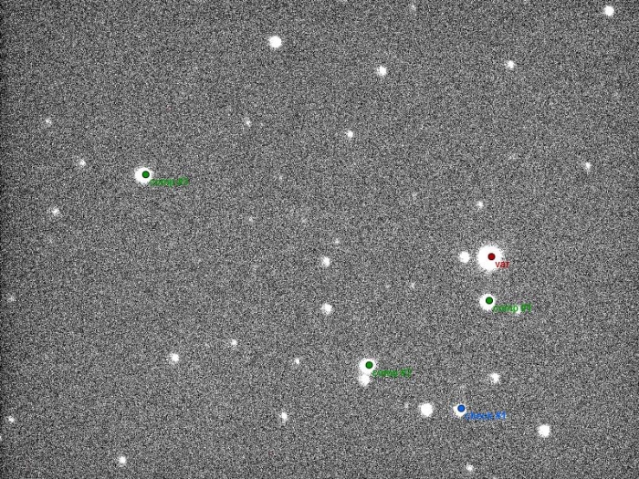 チャート - TOI-1717, JD 2460772.41230