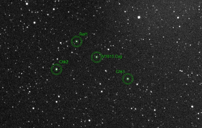 チャート - V1815 Cyg, JD 2460675.19178