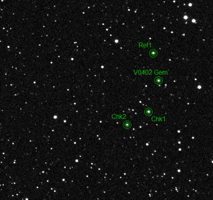 チャート - V0402 Gem, JD 2460675.47000