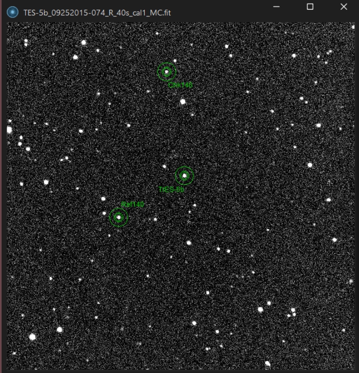 チャート - TrES-5, JD 2457291.51573