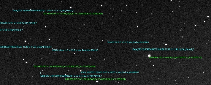 チャート - V0416 Gem, JD 2460776.29691