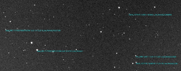 チャート - NSVS 7377756, JD 2460779.40582