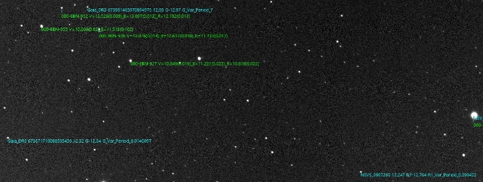 チャート - NSVS 9997269, JD 2460779.32524