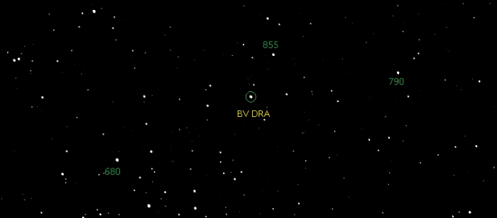 チャート - BV Dra, JD 2460779.29593