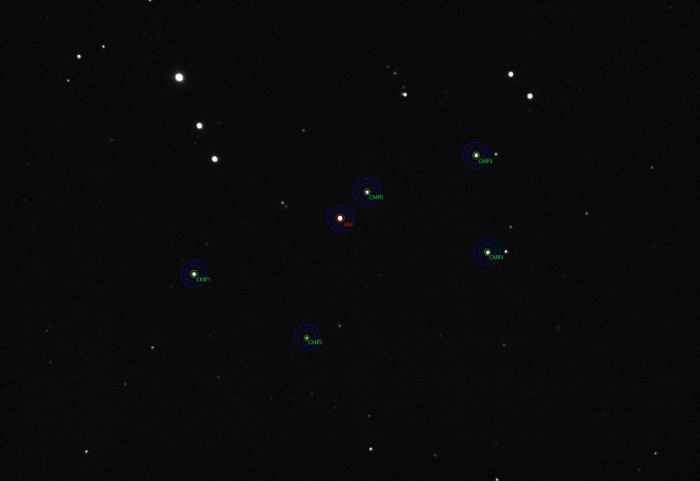 チャート - TOI-1820, JD 2460808.35513