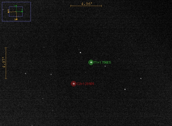 チャート - BH Vir, JD 2460810.45786