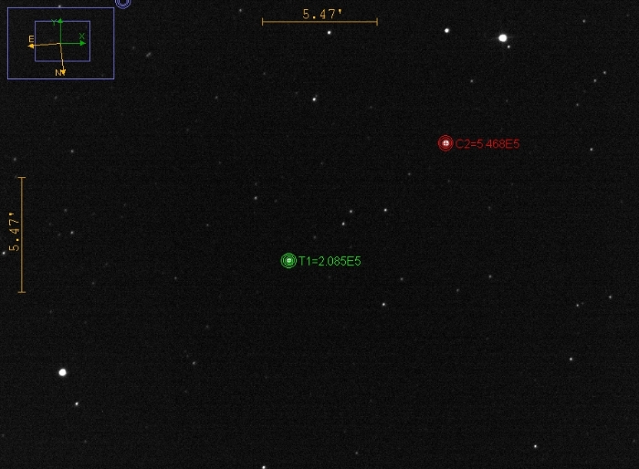 チャート - VZ Lib, JD 2460814.43992