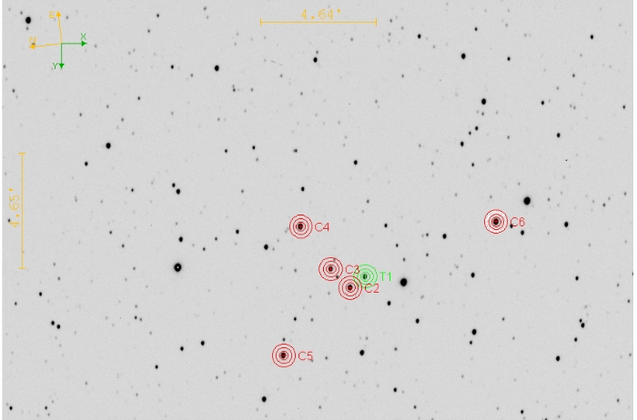 チャート - WASP-135, JD 2460815.40111