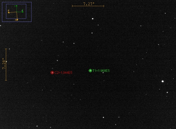 チャート - V Crt, JD 2460816.30750