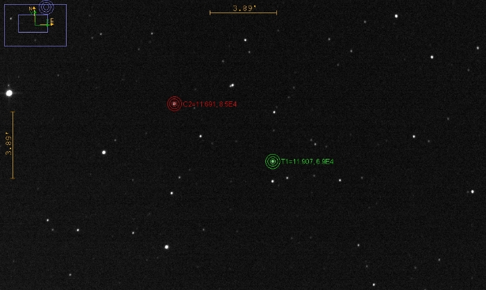 チャート - V3687 Oph, JD 2460842.33371