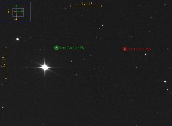チャート - V2635 Oph, JD 2460851.39649
