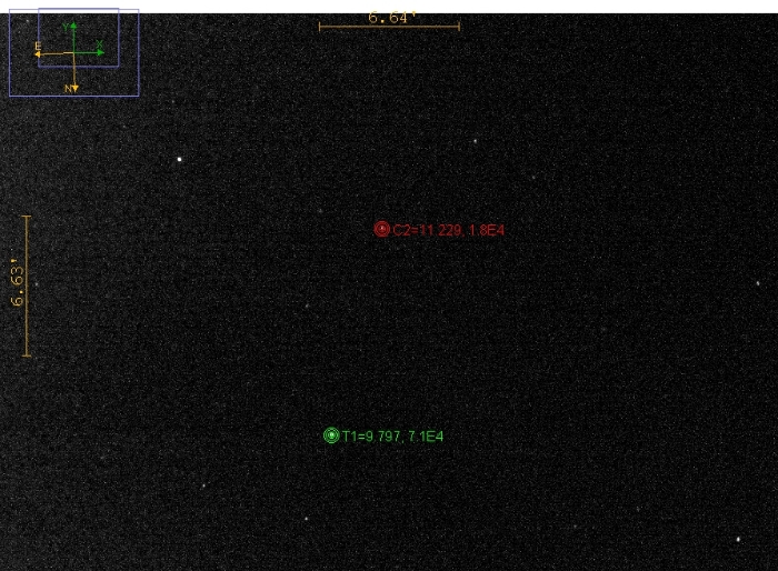 チャート - PY Vir, JD 2460862.30078