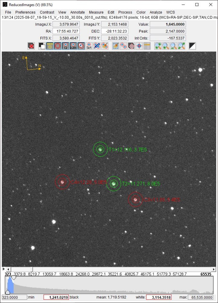 チャート - V0779 Sgr, JD 2460894.87636