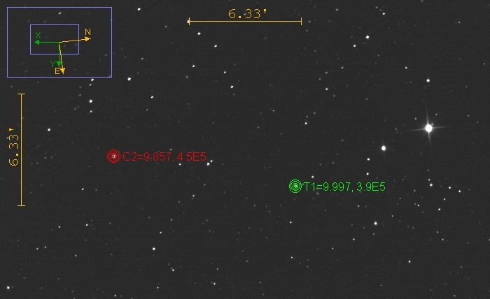 チャート - PV Cas, JD 2460913.51521