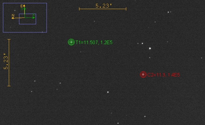 チャート - V0547 Dra, JD 2460916.25171