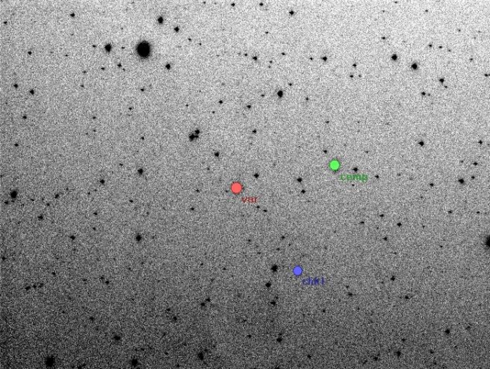 チャート - YY CMi, JD 2455990.25329