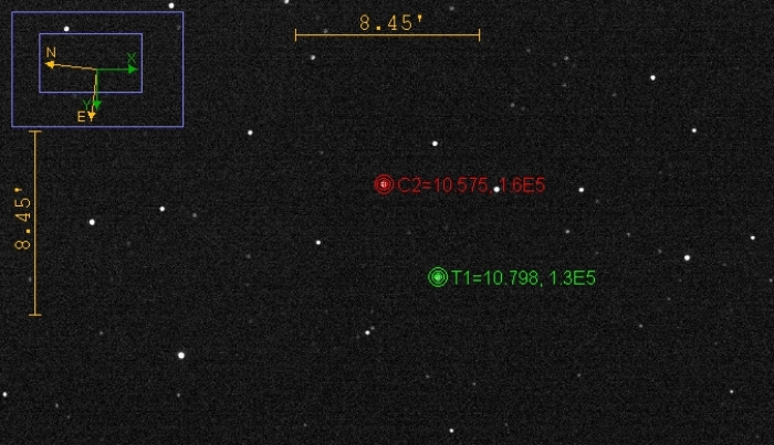 チャート - NSVS 1097794, JD 2460939.49688