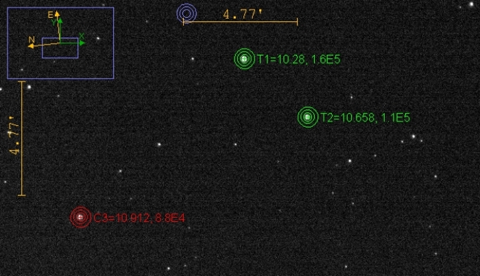 チャート - EF Dra, JD 2460941.47597